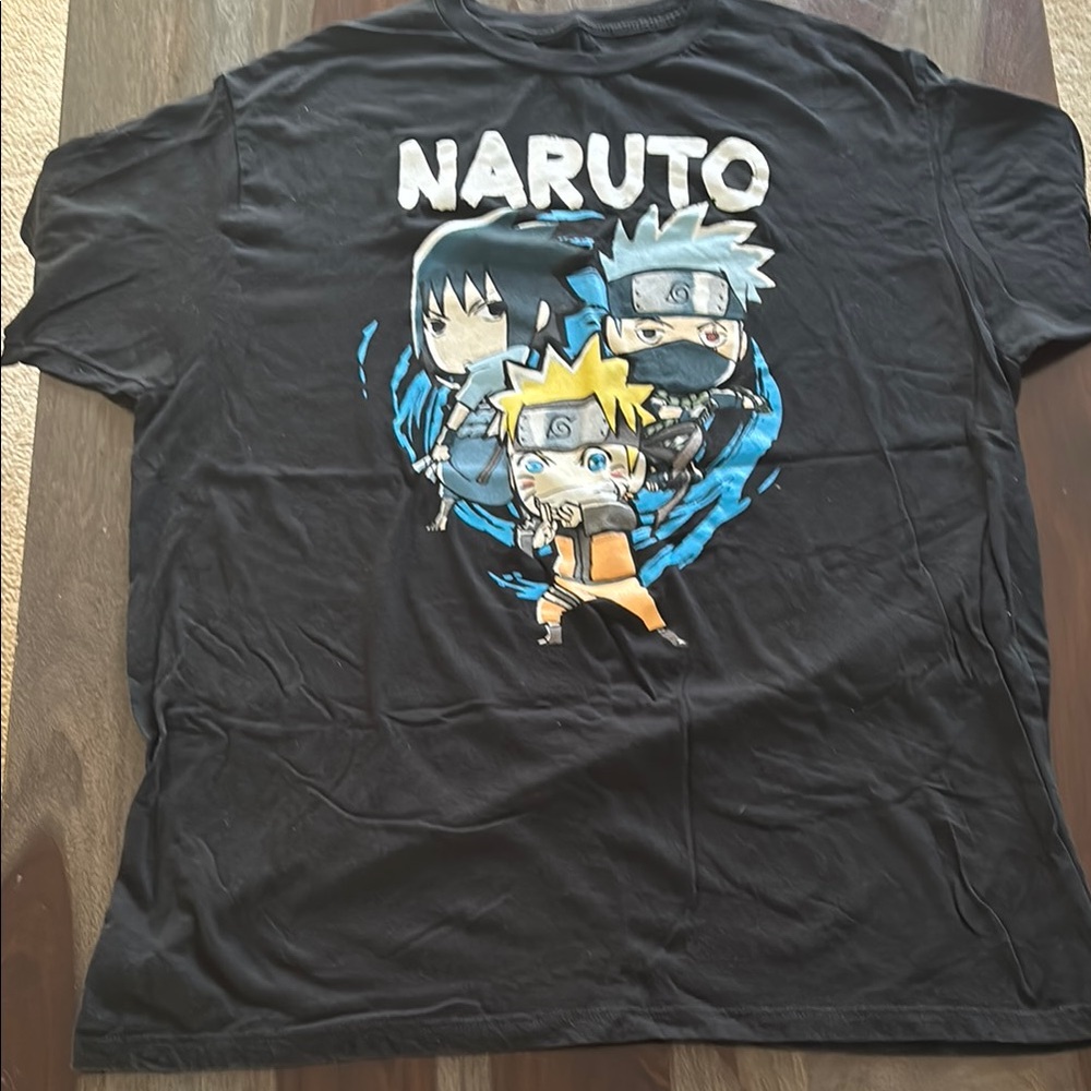 Naruto shippuden Black Graphic T-Shirt